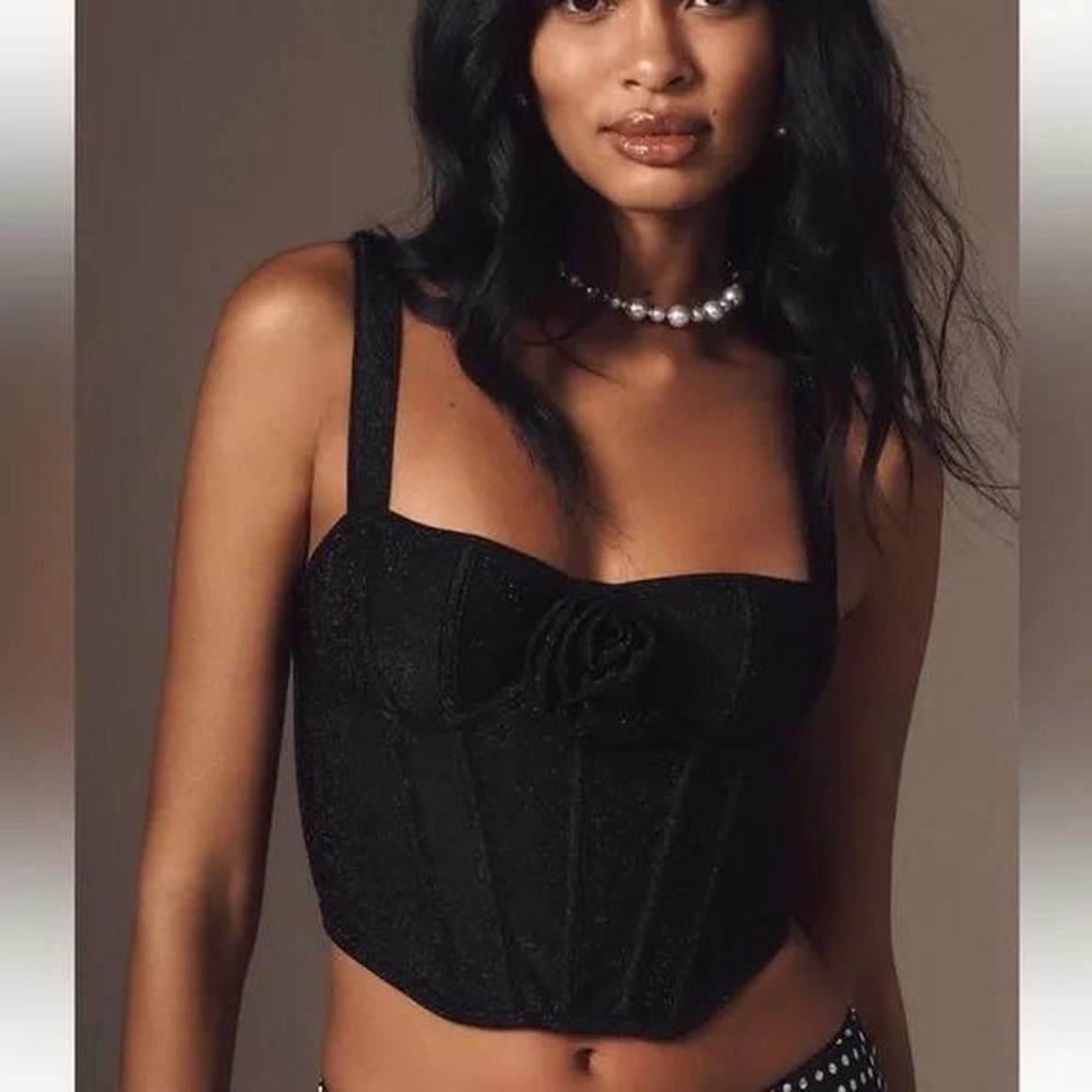 Anthropologie Black Camisole Top